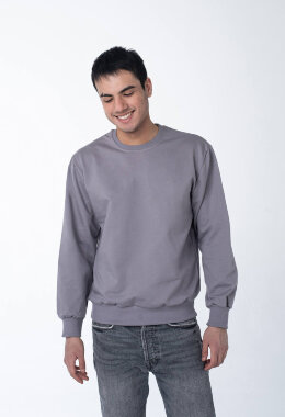 Светло-серый свитшот мужской